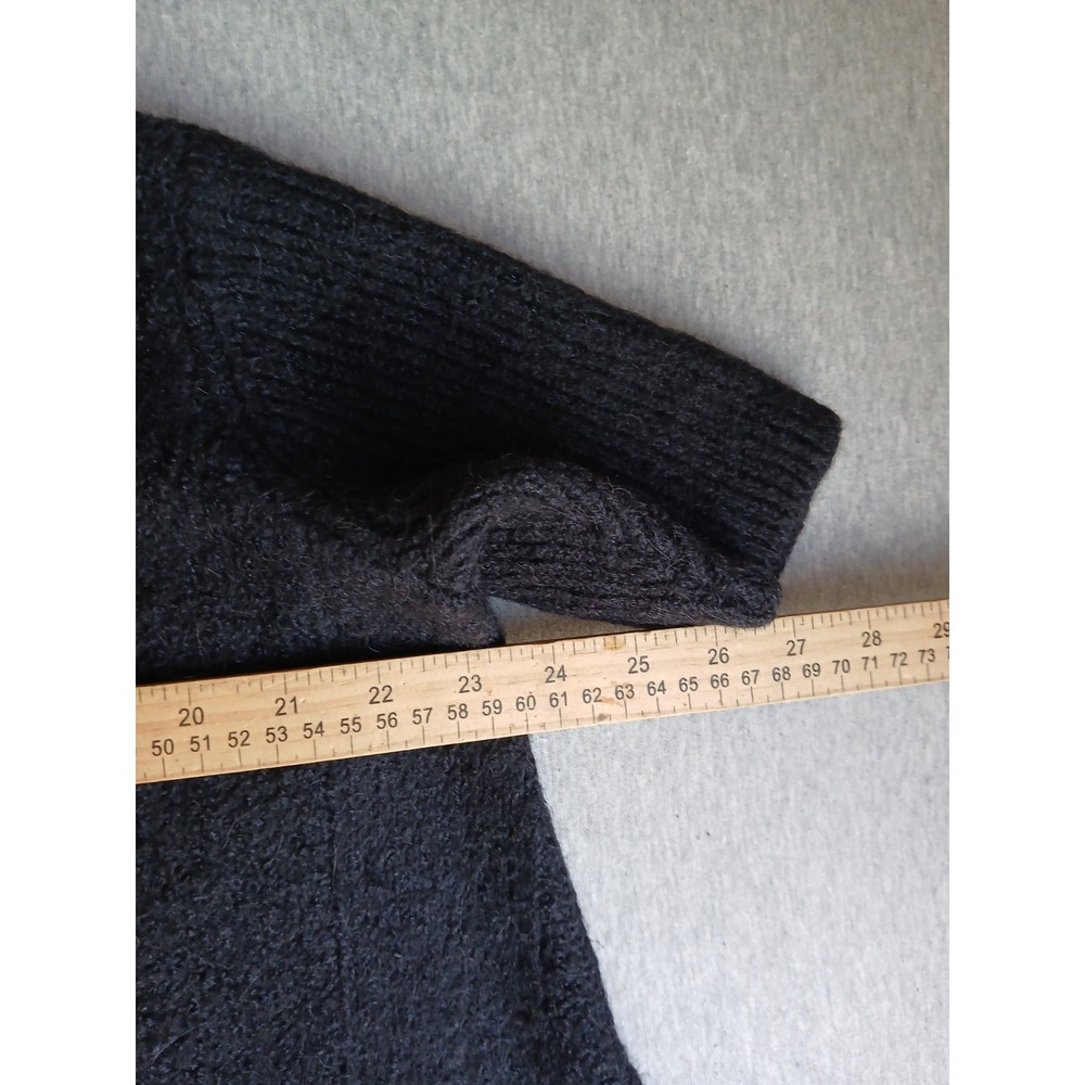 Eileen Fisher Sweater XL Poncho Turtleneck Alpaca Short Sleeve Drapey Lagenlook - Picture 6 of 13